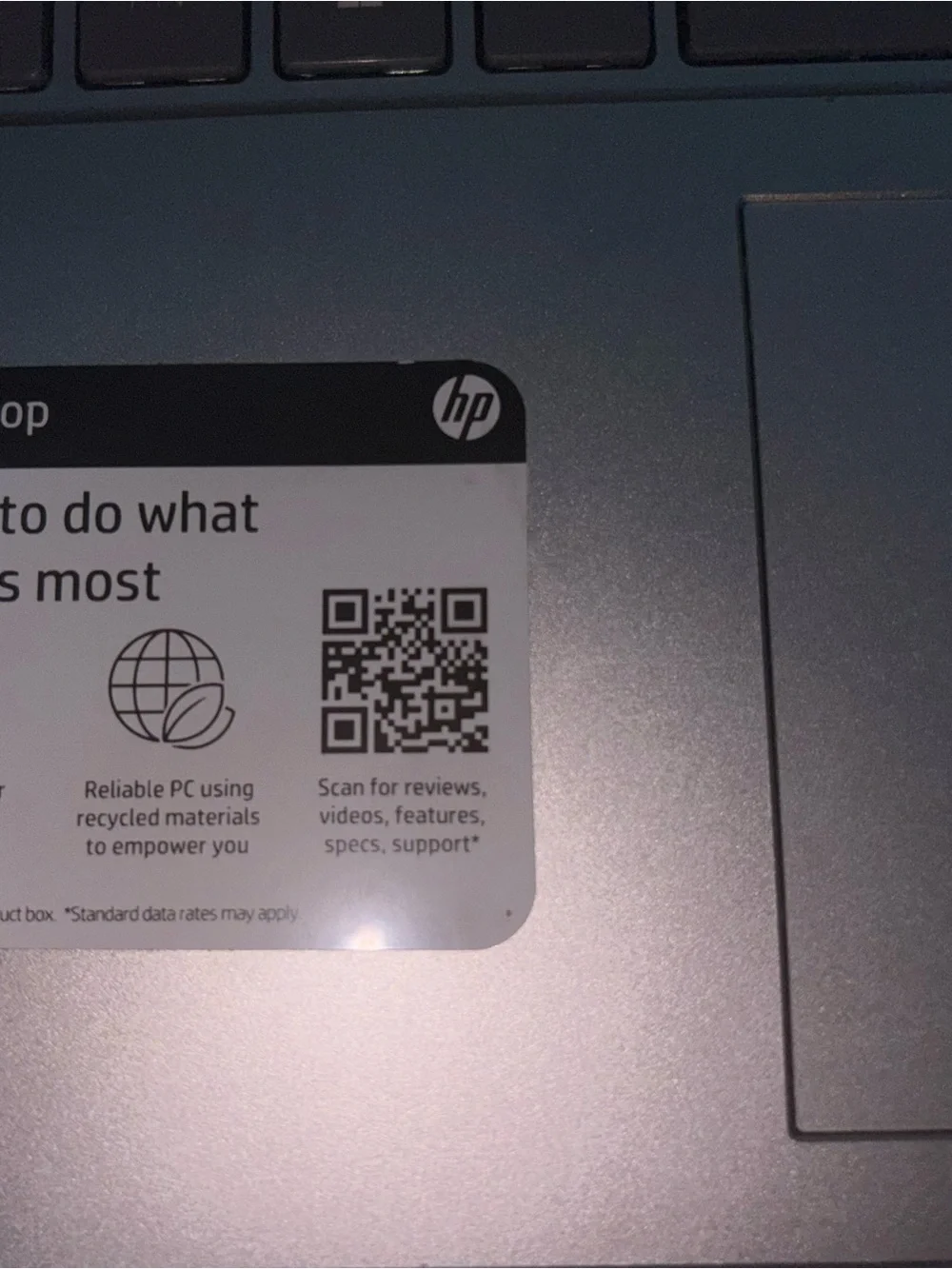HP Red Laptop with Silver HP Logo